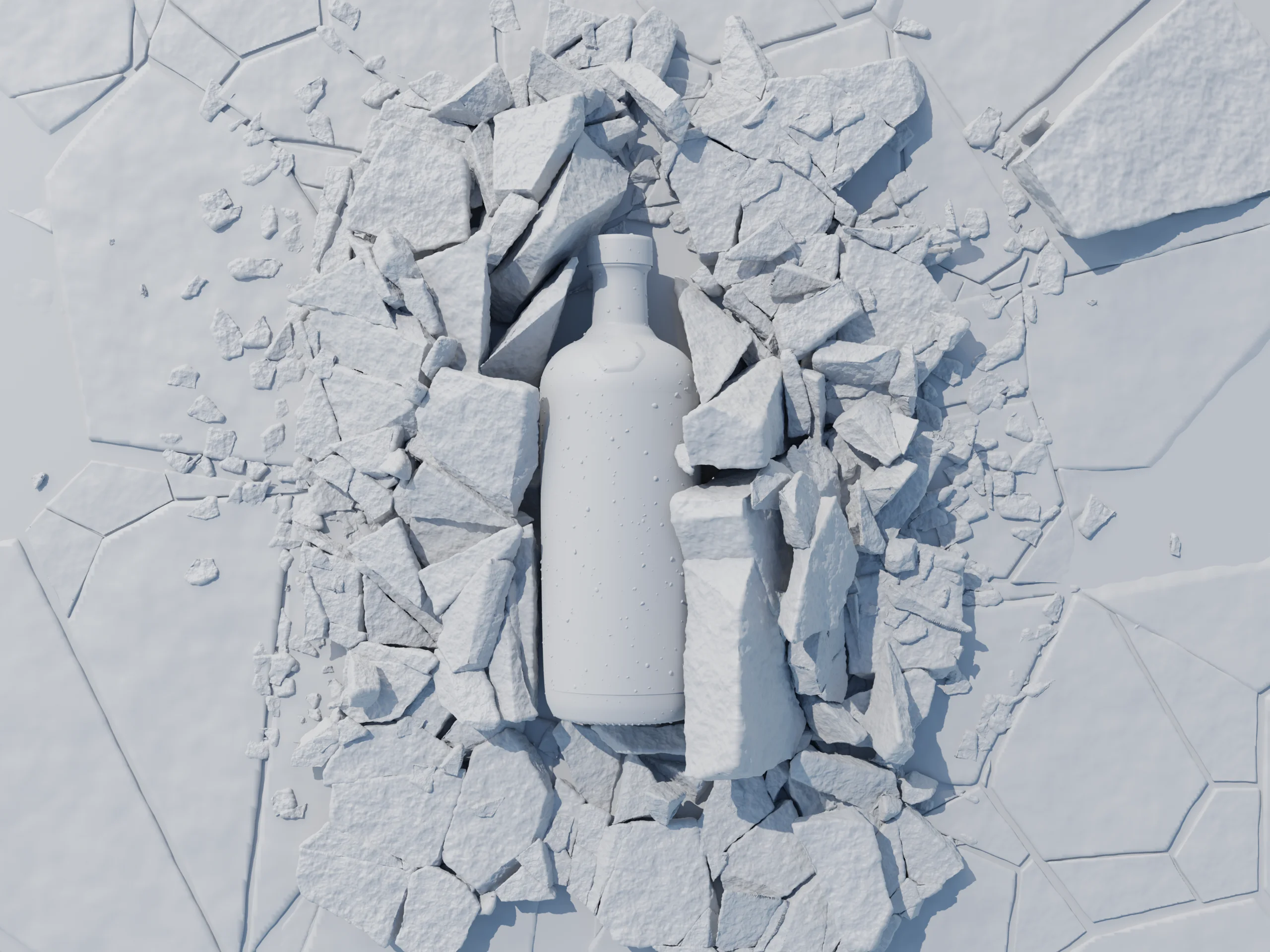 Absolut — clay render